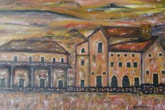 Twilight Landscape, oil on MDF, cm 50x70, 2005