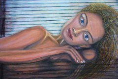 Close Up, oil on canvas, cm 50x70, 2005